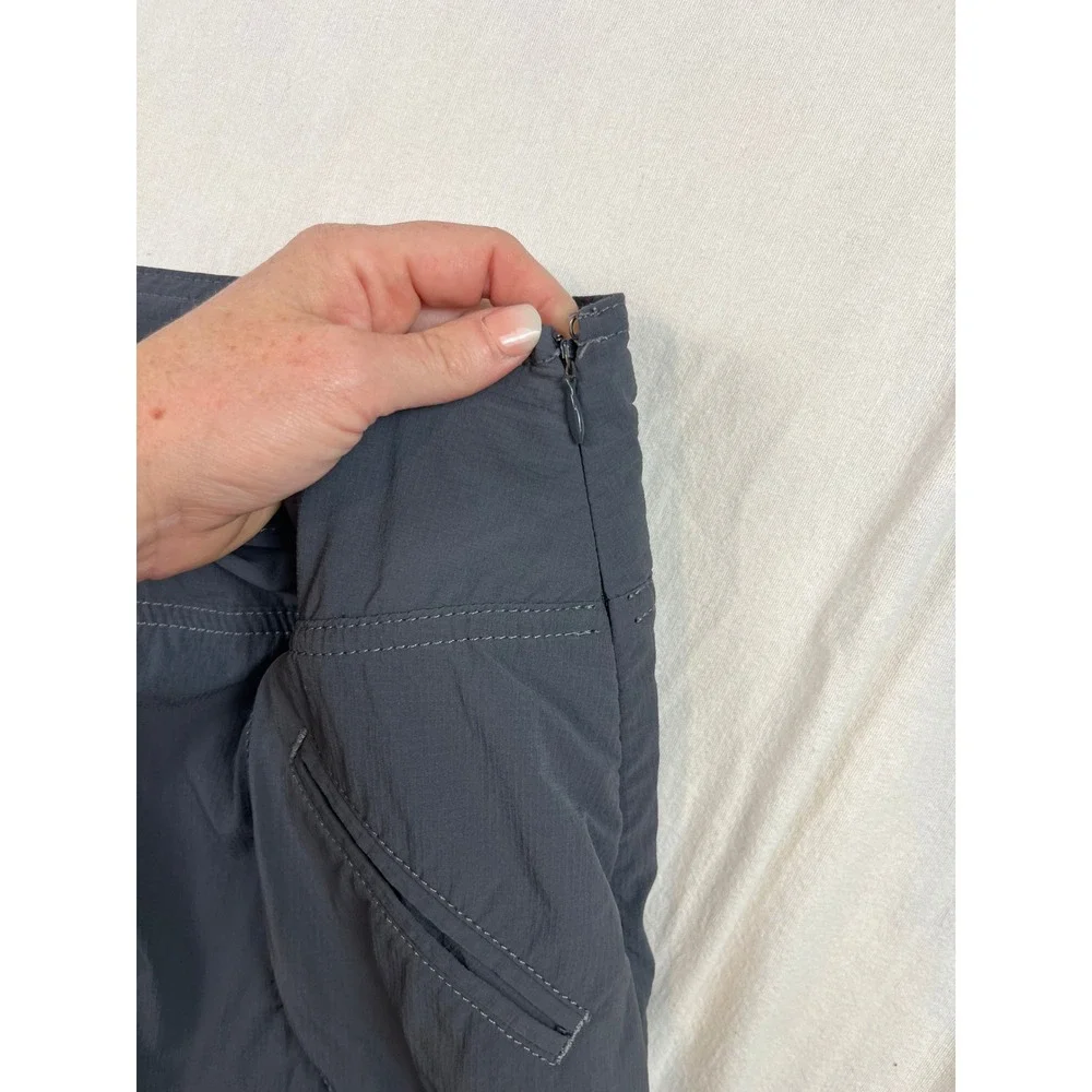 Athleta Womens Gray Ripstop‎ Active Skort Size 4 Hiking Tennis Skirt with Liner